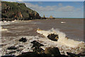 SX9364 : Rough sea at Devil's Point by Derek Harper