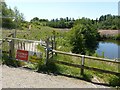 SK6143 : Footpath closed, in Gedling Country Park by Alan Murray-Rust