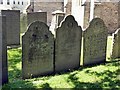 SK6943 : Trio of gravestones, East Bridgford churchyard by Alan Murray-Rust