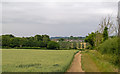 TL5503 : Footpaths on Arable Land, Ongar by Roger Jones