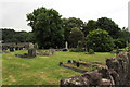 ST3090 : Trees in St Mary's churchyard, Malpas, Newport by Jaggery