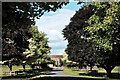 SO5730 : Fawley Court through the maples by John Winder