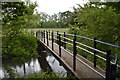 SU7874 : Giddy Bridge, a footbridge over the 'Old' River Loddon by Simon Mortimer