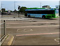 ST3188 : Zero emissions bus leaving Friars Walk bus station, Newport by Jaggery