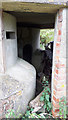 SP1703 : Interior of double Norcon pillbox, SW site, former RAF Southrop by Vieve Forward