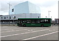 ST3188 : Green bus in Friars Walk bus station, Newport by Jaggery