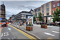 SJ8498 : Stevenson Square, Temporary Pedestrianisation July 2020 by David Dixon