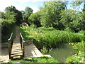 SU0797 : Bridge over a weir near South Cerney by Malc McDonald