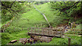 NZ0502 : Footbridge over Shaw Beck by Andy Waddington