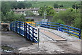 ST2198 : Temporary bridge at Navigation Colliery, Crumlin by M J Roscoe