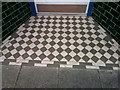 SH7882 : A tiled shop doorway on Vaughan Street, Llandudno by Meirion