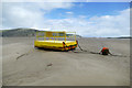 SH7680 : Ouigee survival raft. Llandudno West Shore by Andy Waddington