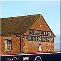 SJ6735 : Wall sign at Orwell's Boatyard near Market Drayton by Roger  D Kidd