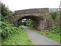 ST4257 : Bridge over the Strawberry Line path, Winscombe by Malc McDonald