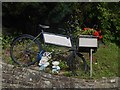 SO4024 : Advertising bike at Grosmont by Oliver Dixon