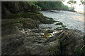 SX8972 : Rocks at Netherton Point by Derek Harper