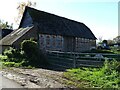 SO8836 : Timber-framed barn by Philip Halling