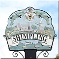 TL8752 : Shimpling village sign by Adrian S Pye