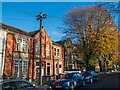 SK9769 : Colegrave Street and an old-style telegraph pole, Lincoln by Oliver Mills