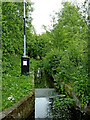 SO8595 : Canal overflow channel at Dimmingsdale Lock by Roger  D Kidd