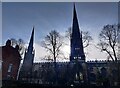 SP3379 : Two spires in Coventry by Mat Fascione