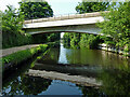 SJ9001 : Pipe bridge near Oxley in Wolverhampton by Roger  D Kidd