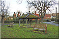 TM1979 : Village pump and shelter at Thorpe Abbotts by Adrian S Pye