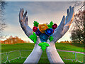 SD8304 : Hands and Flowers, Lightopia at Heaton Park by David Dixon