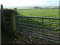 SE3147 : Public footpath heading south-west to Dunkeswick by Christine Johnstone