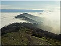 SO7644 : The Malvern Hills in fog by Philip Halling