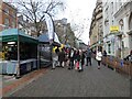 SJ8398 : Christmas Stalls in St Ann's Square by Gerald England