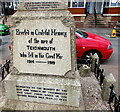 SX9472 : Dedications on Teignmouth War Memorial by Jaggery