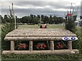 SP4415 : Cross-country fences 20A and B at Blenheim Horse Trials by Jonathan Hutchins