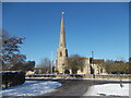 TF1505 : St. Benedict's Church, Glinton, in the snow by Paul Bryan