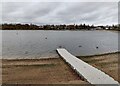 SP0486 : Pontoon in Edgbaston Reservoir by Mat Fascione