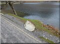 NY1915 : Roadside rock beside Buttermere by Adrian Taylor