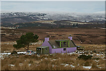  : Lime Green and Purple House at Achork, Rogart, Sutherland by Andrew Tryon