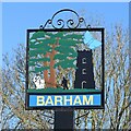 TM1250 : Barham village sign (recoloured) by Adrian S Pye