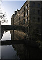 SE1438 : The Leeds and Liverpool Canal seen from Victoria Street, Shipley by habiloid