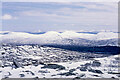 NN3772 : Snow covered boulders on Meall Garbh by Trevor Littlewood