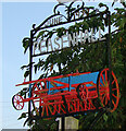 TM3569 : Peasenhall village sign by Adrian S Pye