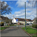 TL4454 : Trumpington: two stinkpipes on Foster Road by John Sutton