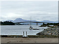 NG7426 : View towards the Skye Bridge from Kyle of Lochalsh by Stephen Craven