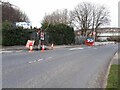 SE2535 : Temporary traffic lights at Wyther Lane bridge by Stephen Craven