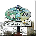 TF7922 : Great Massingham village sign by Adrian S Pye