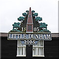 TF8612 : Little Dunham village sign by Adrian S Pye