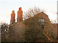 TA0442 : The  chimney  stacks  still  stand  at Carr  House  farm by Martin Dawes