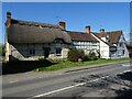 SP0448 : Three timber-framed cottages by Philip Halling