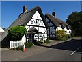 SO9945 : Thatched cottages in Cropthorne by Philip Halling