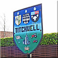 TF7543 : Titchwell village sign by Adrian S Pye